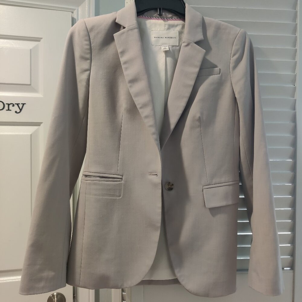 Banana Republic Gray Suit Jacket/Blazer Size 0